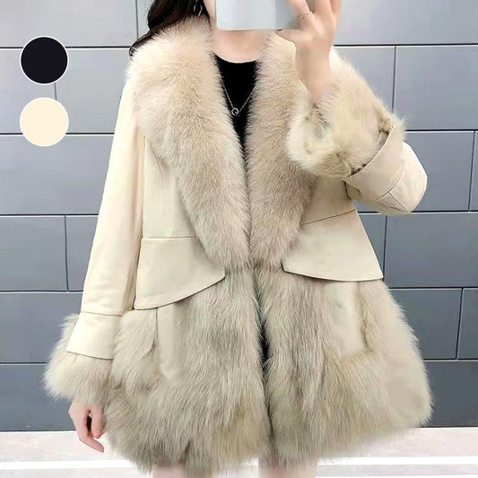 🔥HOT SALE🔥Geschenk-Auswahl -Women's Mid-Length Faux Fur Coat(46%OFF)