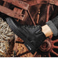 🎅Herren Vintage PU Leder Schnürstiefel