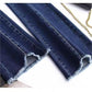 Geschenkauswahl - Elastische Jeans mit hoher Taille