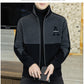 [bestes Geschenk] Herren Mode Stehkragen Plüschjacke