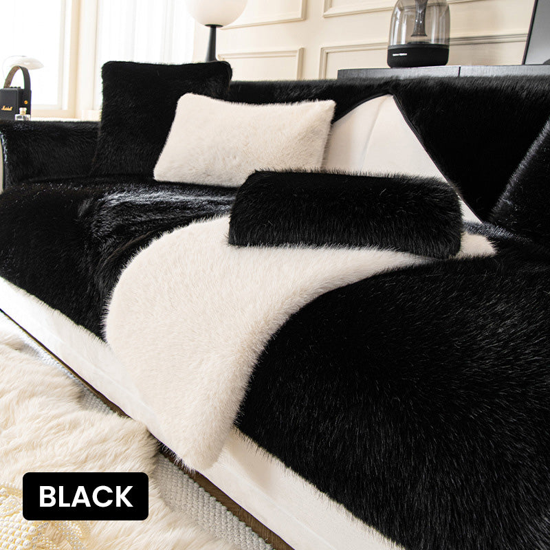 🏠Luxurious Faux Mink Fur Sofa Cushion