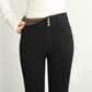 💃Ideales Geschenk für sie - Verdickte, warme, hoch taillierte, dehnbare, schwarze Skinny-Hose für Frauen