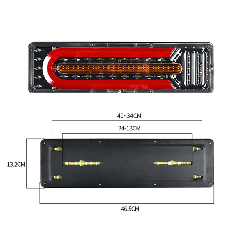 2 Stück helle LED-Führungsrücklichter für Lkw