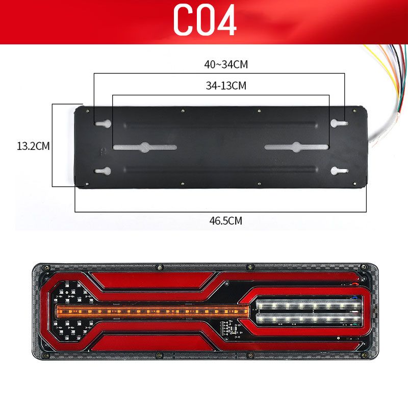 2 Stück helle LED-Führungsrücklichter für Lkw