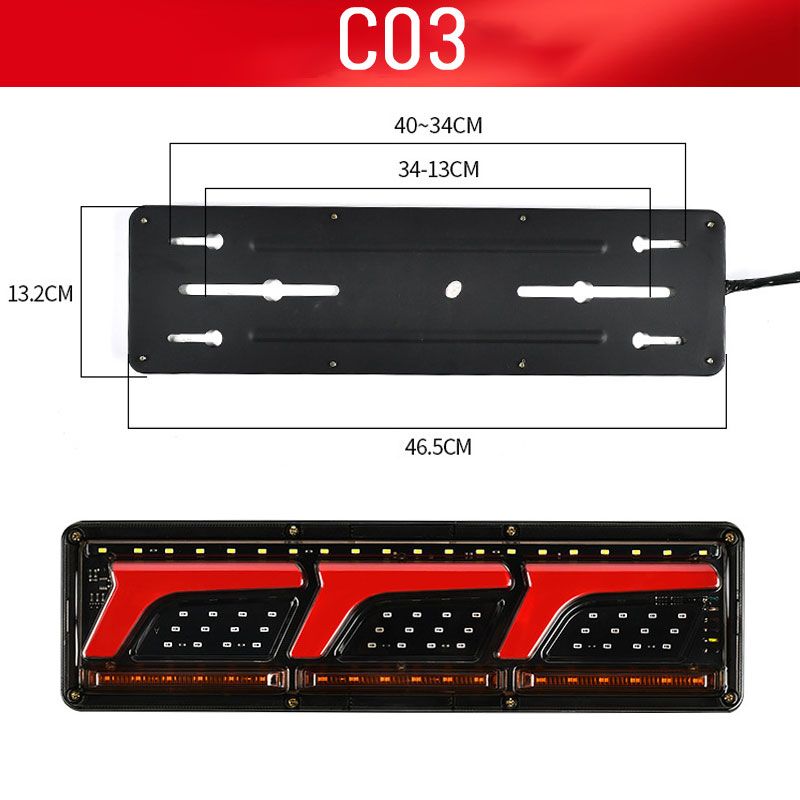 2 Stück helle LED-Führungsrücklichter für Lkw