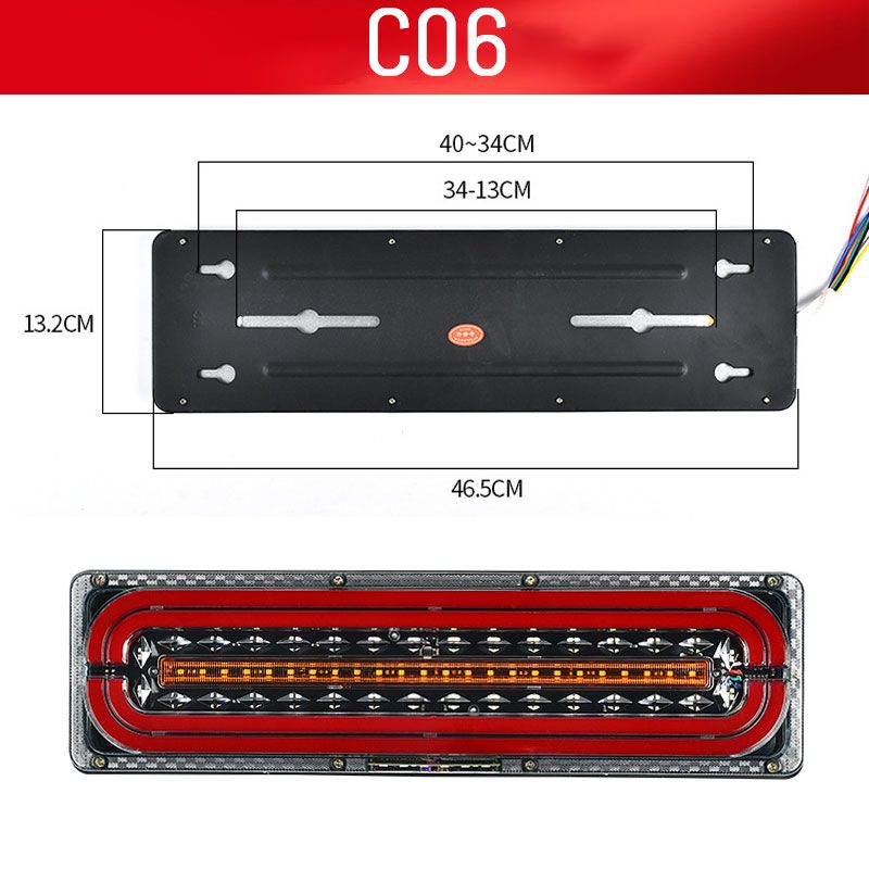 2 Stück helle LED-Führungsrücklichter für Lkw