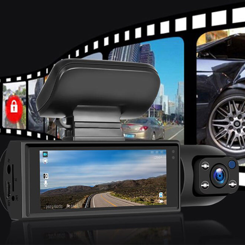 Dashcam mit 170° Weitwinkel und 1080p Doppelobjektiv