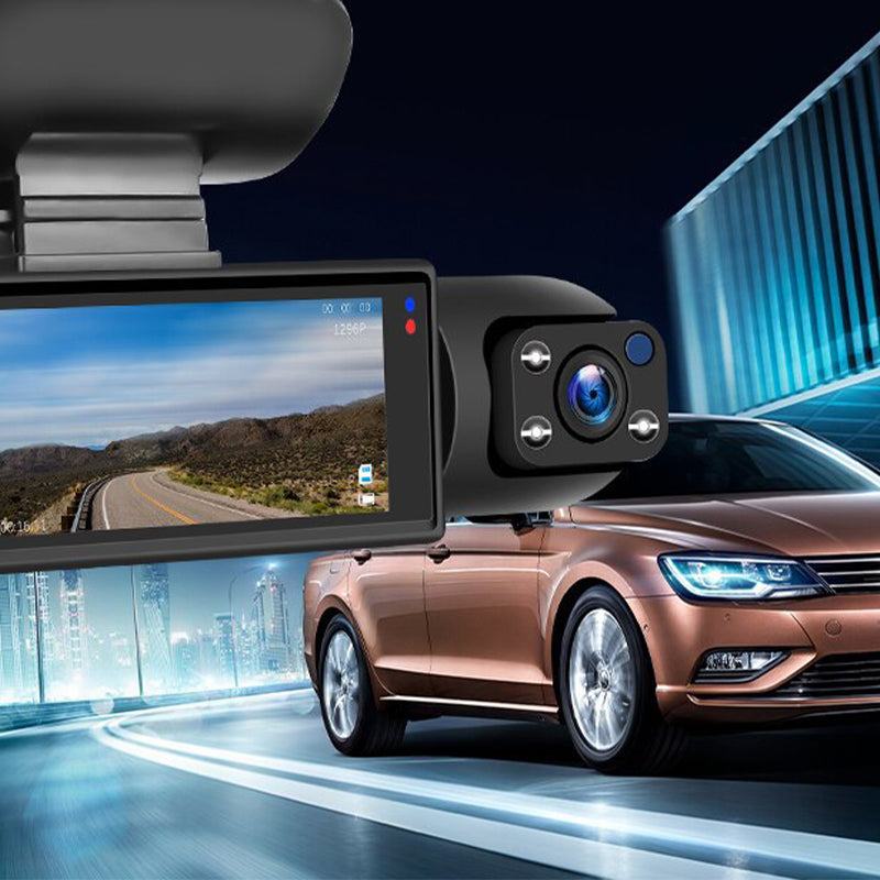Dashcam mit 170° Weitwinkel und 1080p Doppelobjektiv