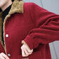 Warme Jacke aus mit Lammwolle gefüttertem Cord